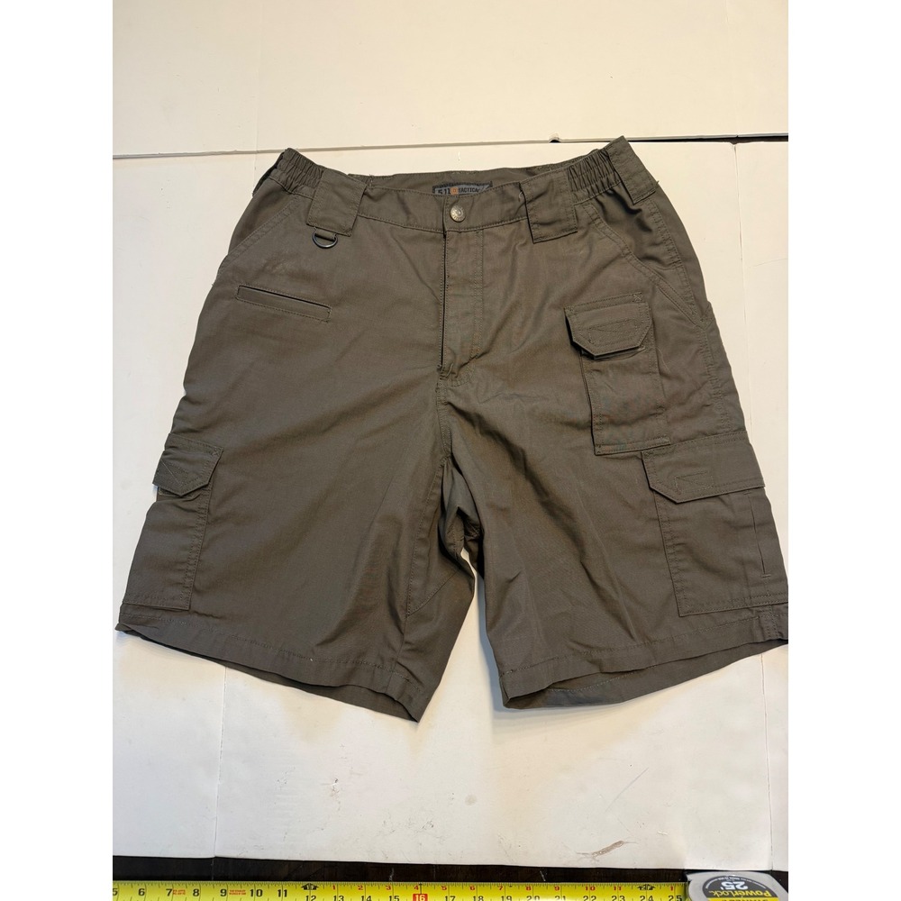 5.11 Tactical Mens 30 Cargo Shorts Tundra Brown Ripstop Multi-Pocket Outdoor